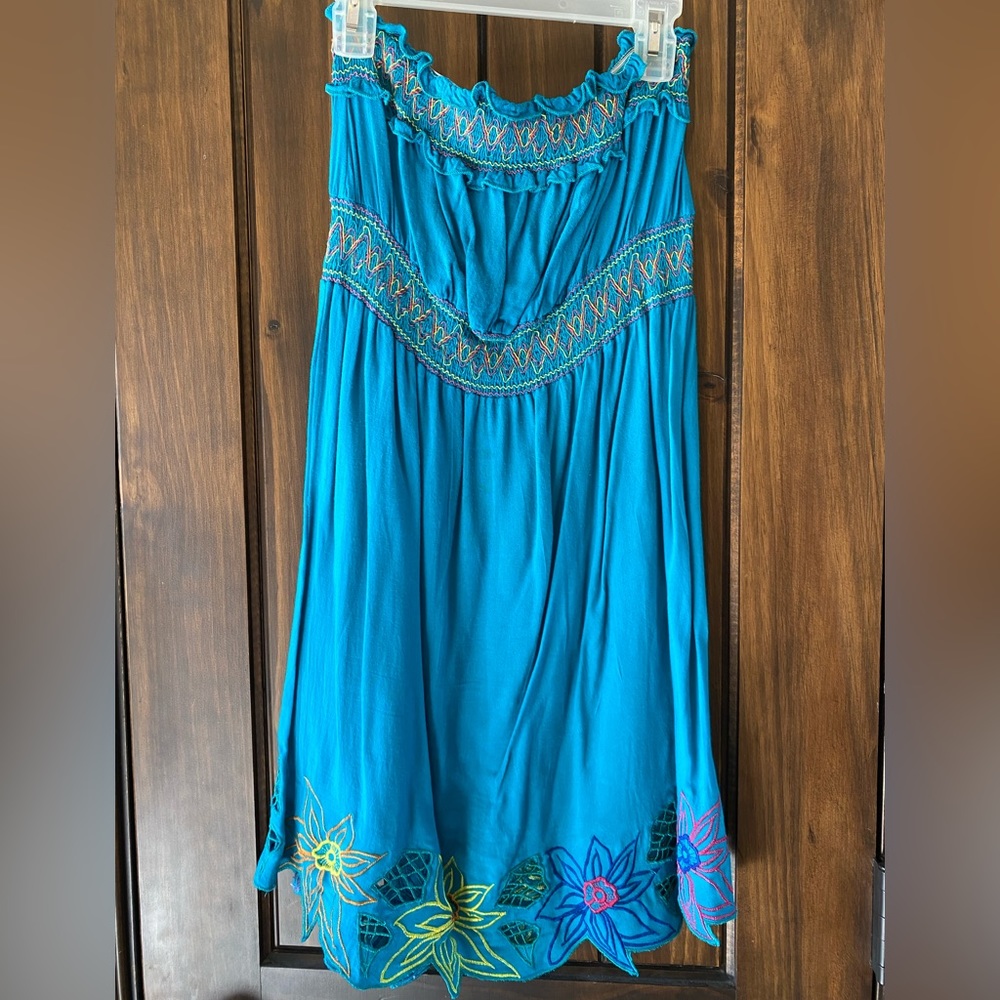 Strapless sundress